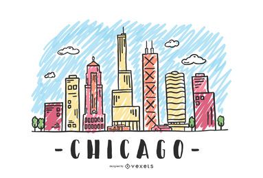 Chicago USA Skyline Design