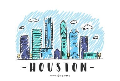 Houston USA Skyline Design