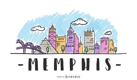Diseño del horizonte de Memphis EE. UU.