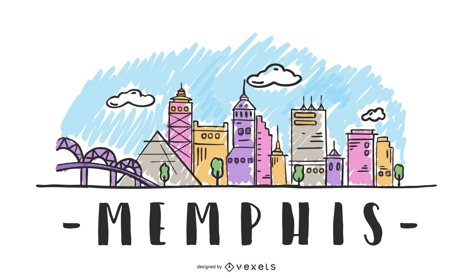 Memphis EUA Skyline Design