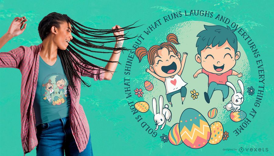 Diseño de camiseta de niños de Pascua Diseño de camiseta de niños de Pascua