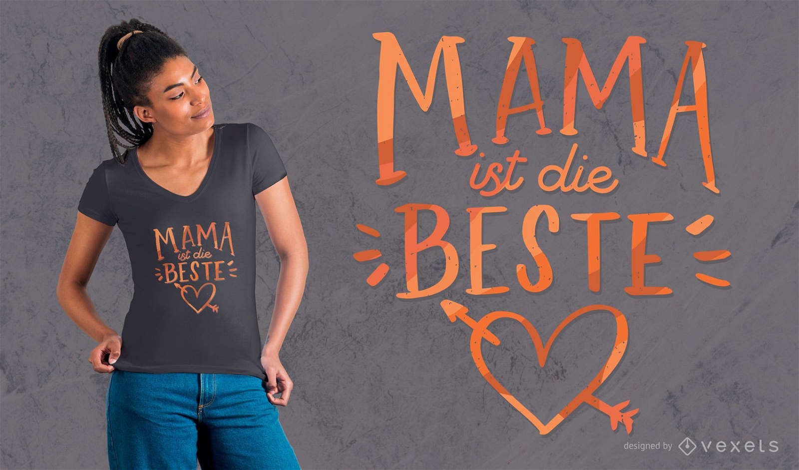 Deutsches Mutter-T-Shirt Design