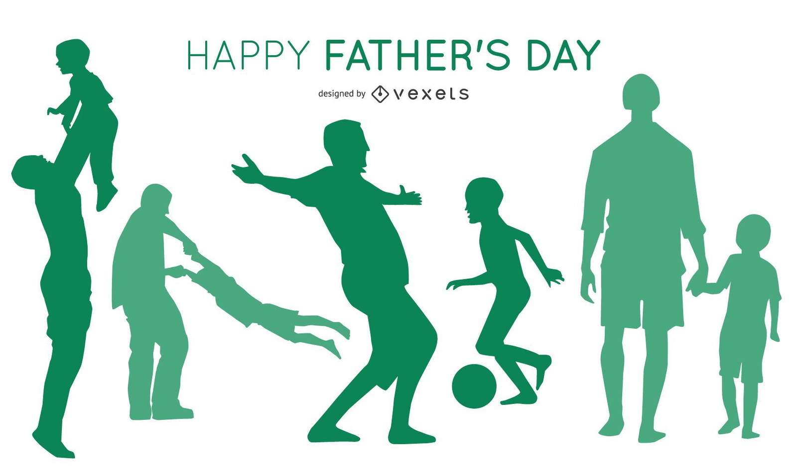 Download Father's Day Silhouette - Vector download