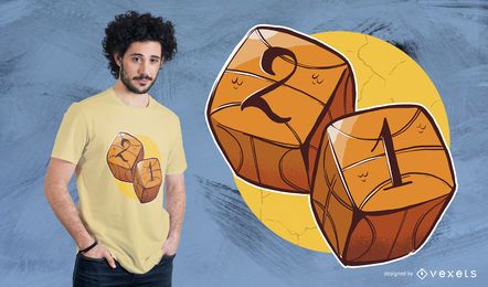 Basketball Dice T-Shirt Design