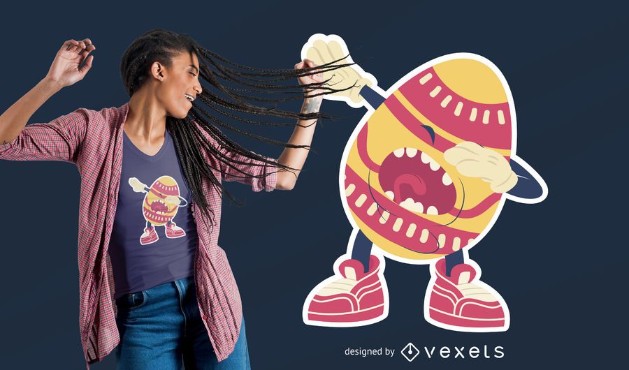 Dabbing Egg T-Shirt Design Dabbing Egg T-Shirt Design