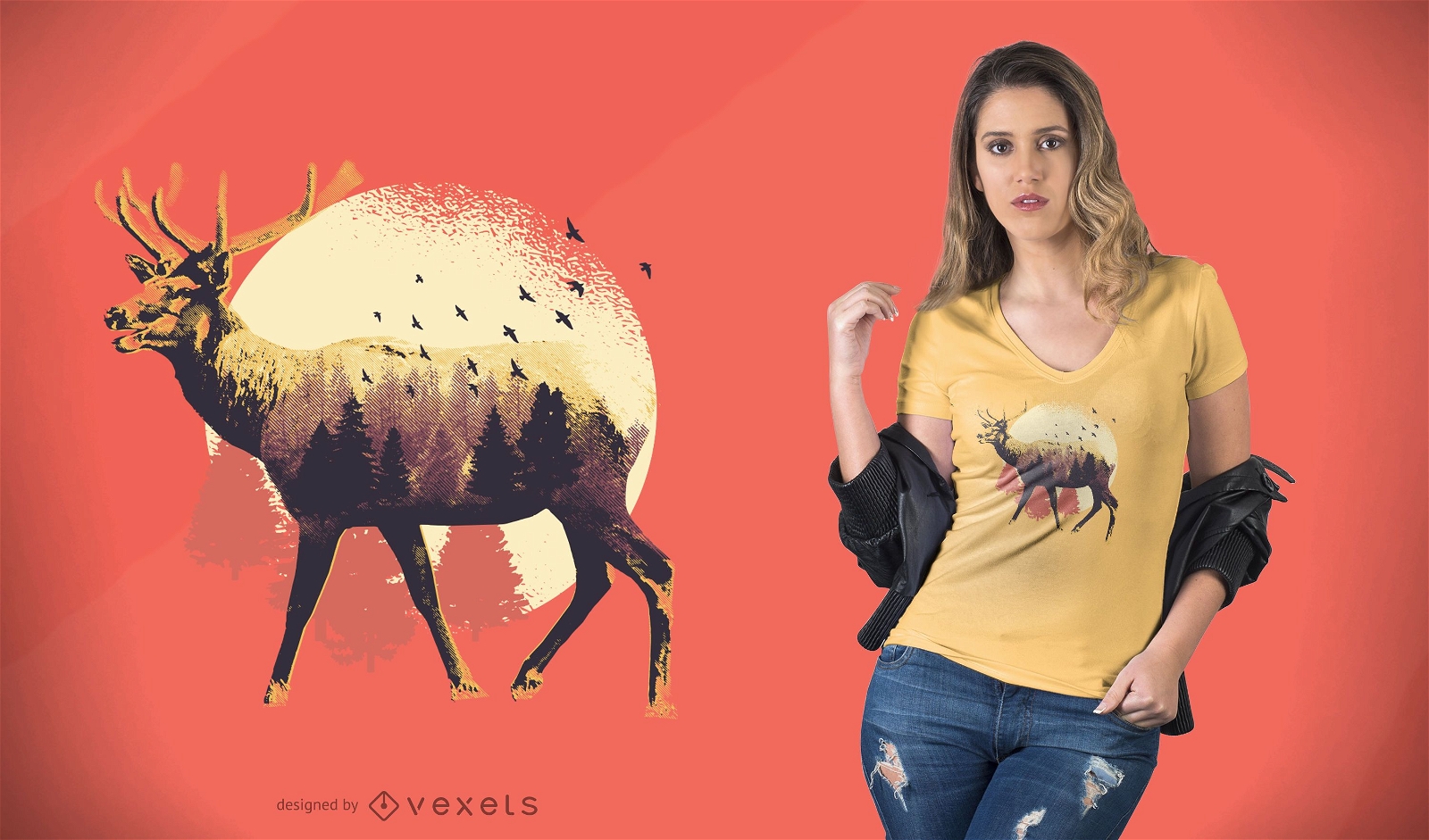 Design de camisetas Moose
