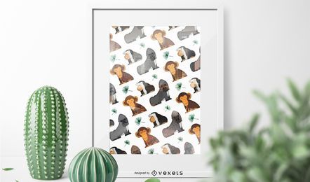 African Monkey Pattern