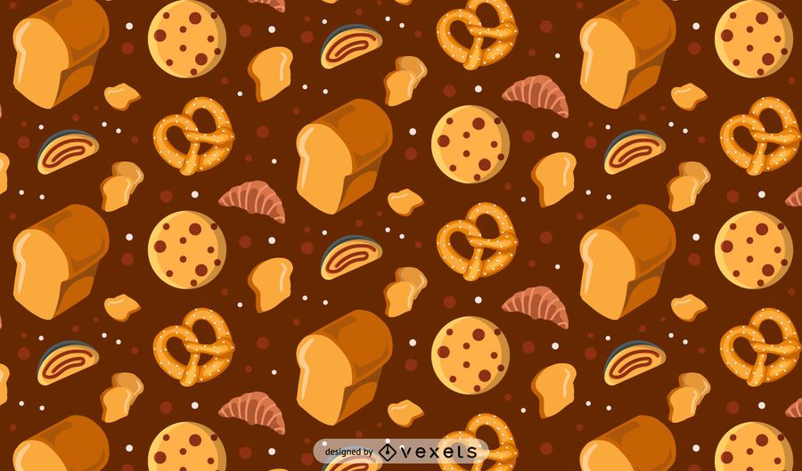Nahtloses Bäckerei-Muster Nahtloses Bäckerei-Muster