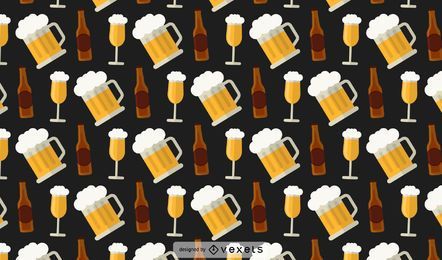 Padrão de garrafas de cerveja