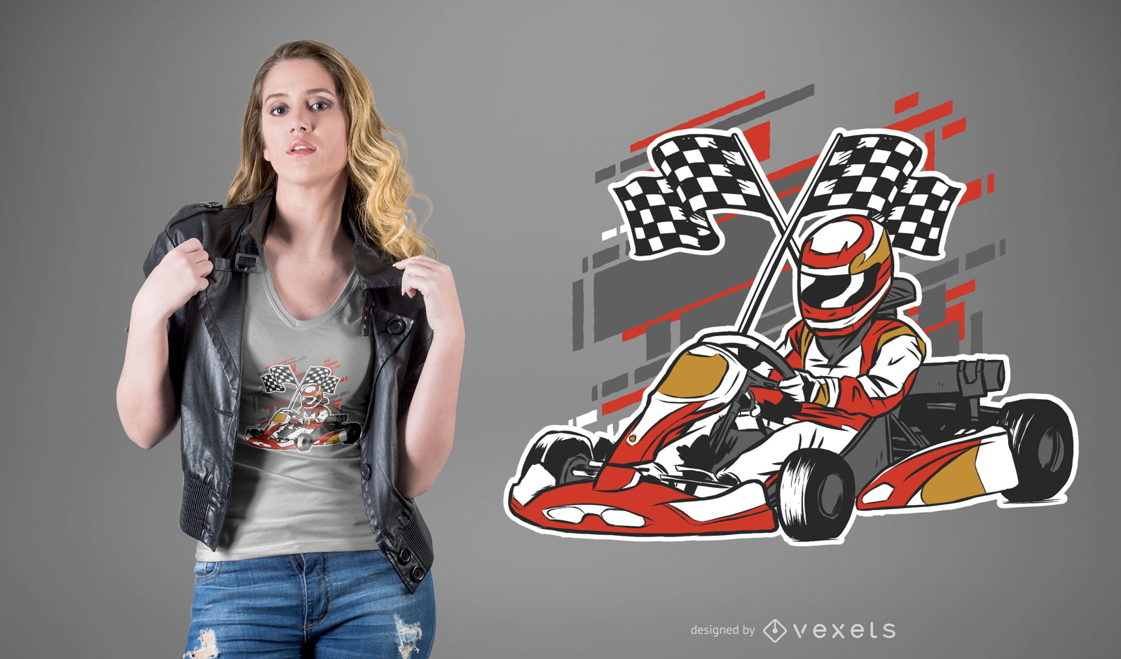 Go Cart T-Shirt Design