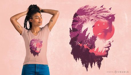 Design principal do t-shirt das madeiras Design principal do t-shirt das madeiras