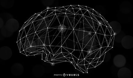 Human Brain Neuron Illustration