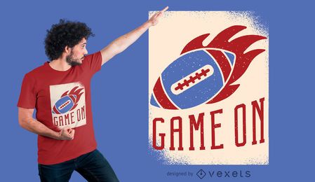 American Football Ball T-Shirt Design