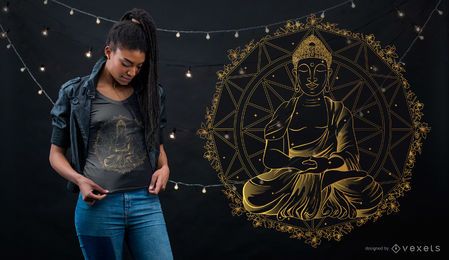 Buddha Mandala T-Shirt Design