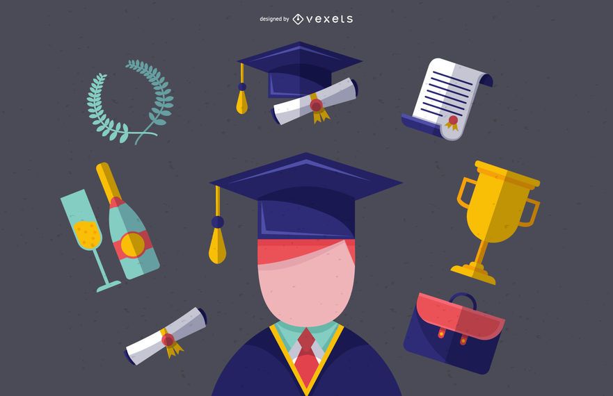 Male Graduate Illustration Male Graduate Illustration