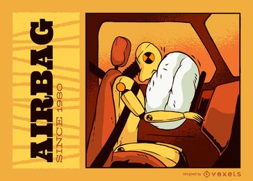 AirBag Anniversary Illustration