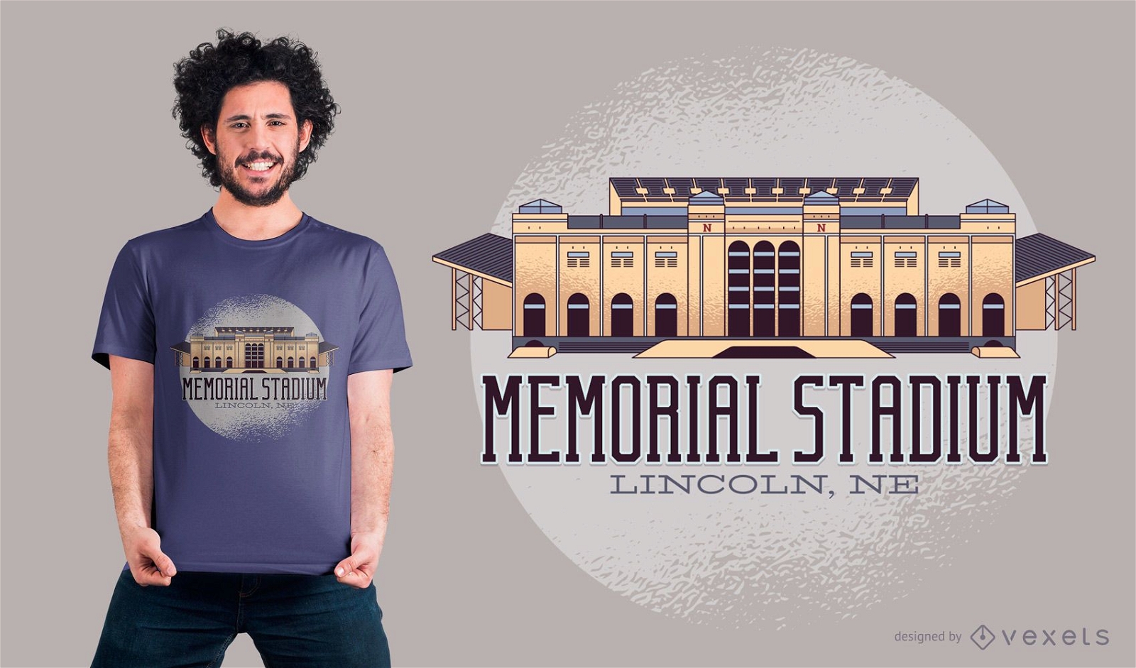 Design de camisetas do Memorial Stadium