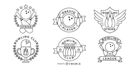 Paquete de insignias de bolos Paquete de insignias de bolos
