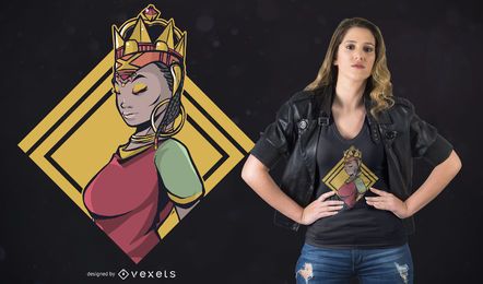 Design Africano Mulher T-Shirt Design Africano Mulher T-Shirt