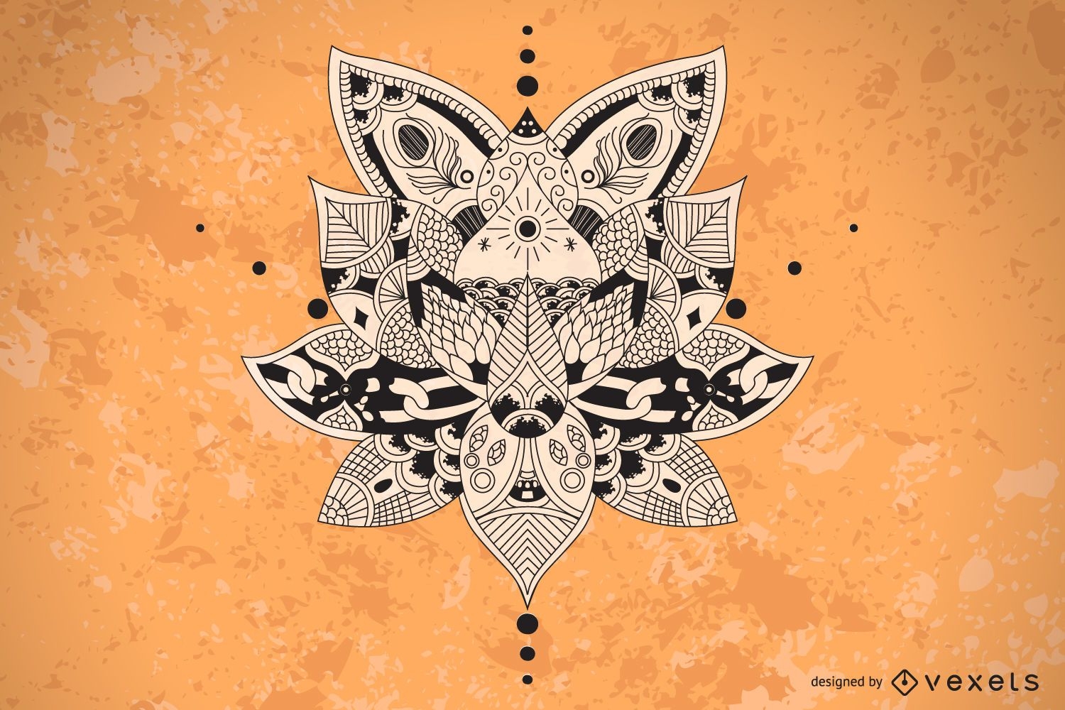Lotus Mandala Illustration 