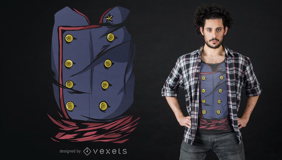 Uniforme militar do vintage Design T-Shirt Uniforme militar do vintage Design T-Shirt