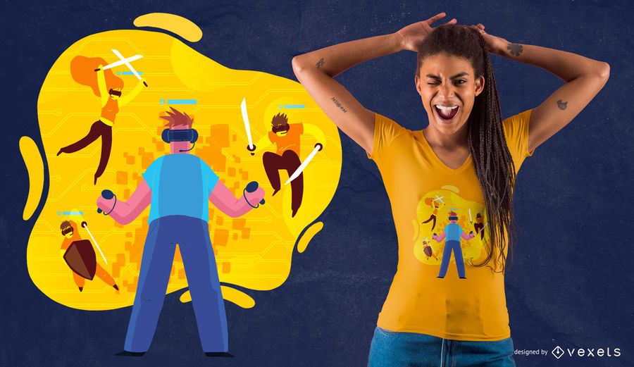 Projeto virtual do t-shirt dos amigos Projeto virtual do t-shirt dos amigos