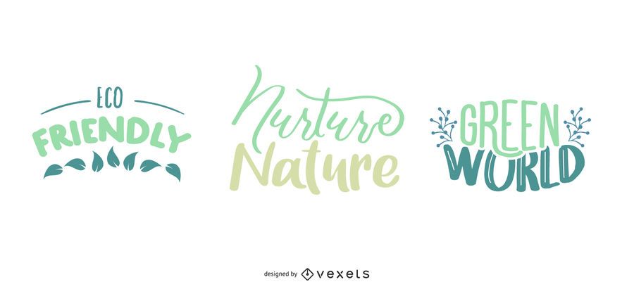 Nature Lettering Set Nature Lettering Set