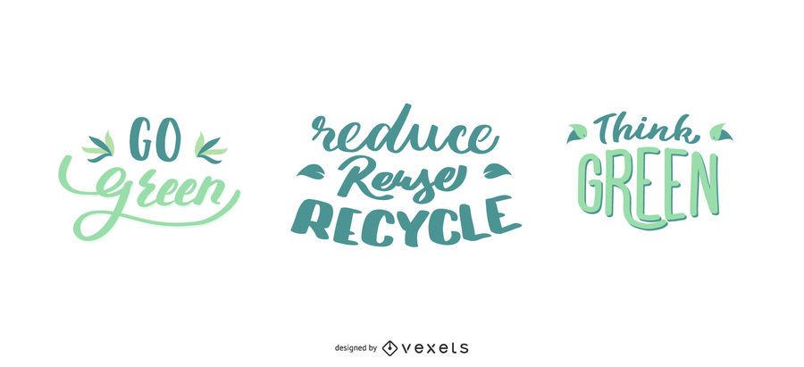 Vai o design de rotulação verde da natureza Vai o design de rotulação verde da natureza