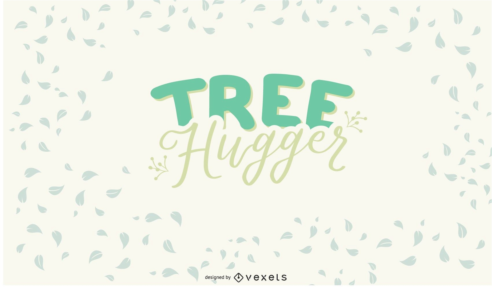 Baum Hugger Schriftzug Design