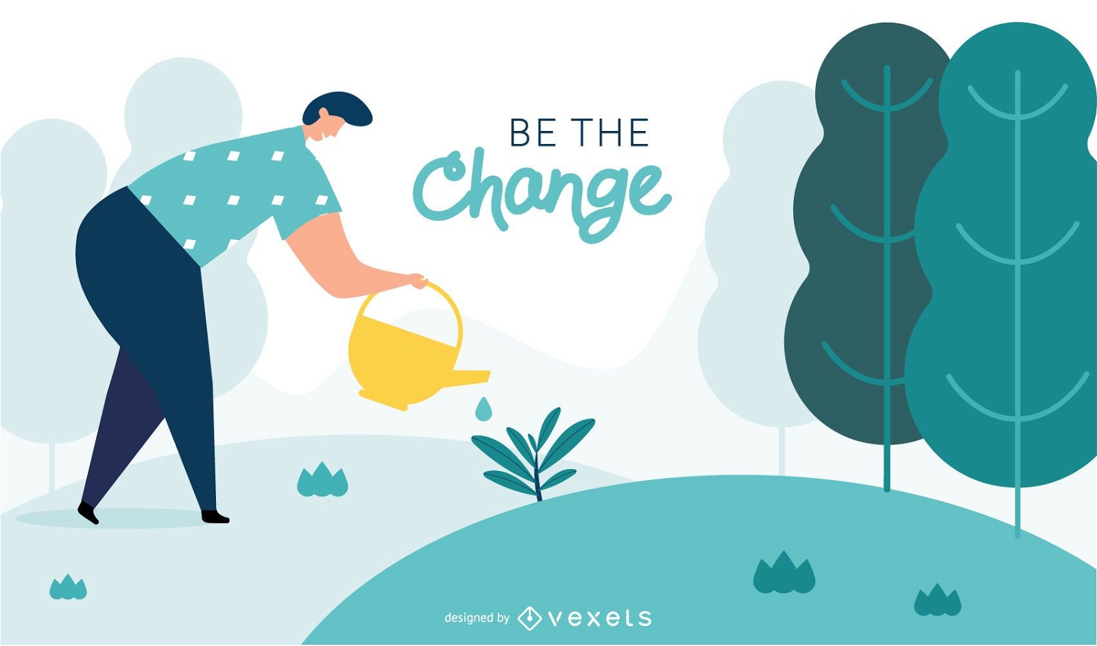 Be The Change Illustration