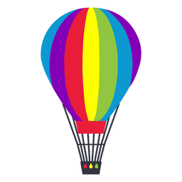 Air Balloon Rainbow Lgbt Sticker PNG & SVG Design For T-Shirts