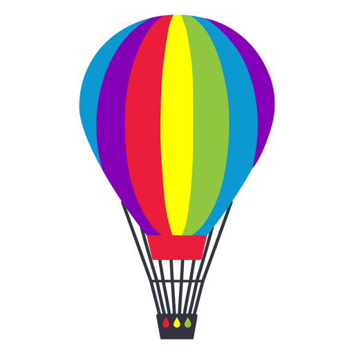 Air balloon rainbow lgbt sticker PNG Design