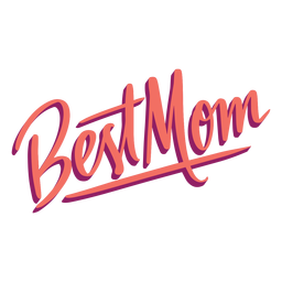 Autocolante de melhor mãe com texto em inglês Desenho PNG