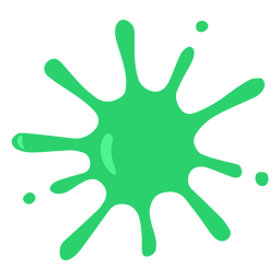 Fleckige grüne Fleckfarbe flach PNG-Design