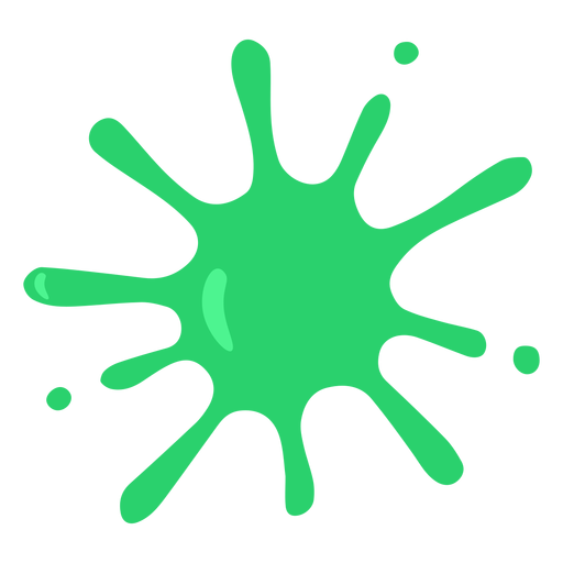 Blot green stain paint flat PNG Design