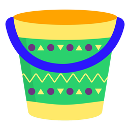 Bucket pattern flat PNG Design