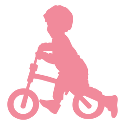 Child kid bicycle cycle bike silhouette PNG Design