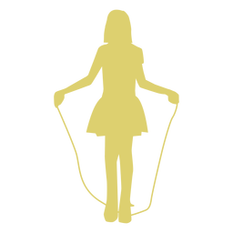 Criança criança menina pulando corda pular corda pular corda silhueta Desenho PNG
