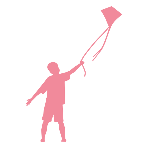 Child kid kite t shirt shorts silhouette PNG Design