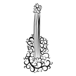 Redemoinho de instrumento musical de guitarra clássica Desenho PNG