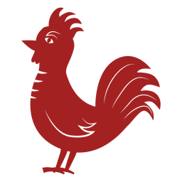Silhueta de astrologia chinesa galo galo Desenho PNG