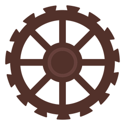 Cogwheel hole gear wheel gear pinion flat PNG Design Transparent PNG