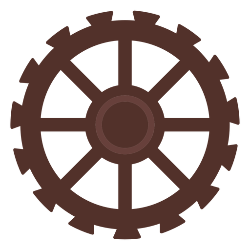 Cogwheel hole gear wheel gear pinion flat PNG Design