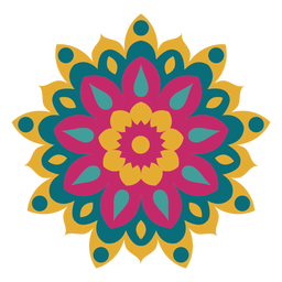 Colorful holi mandala
