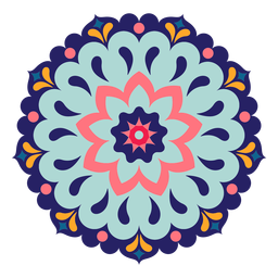 Colorful indian holi mandala PNG Design Transparent PNG