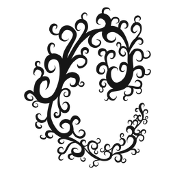 Common time musical symbol swirl PNG Design Transparent PNG