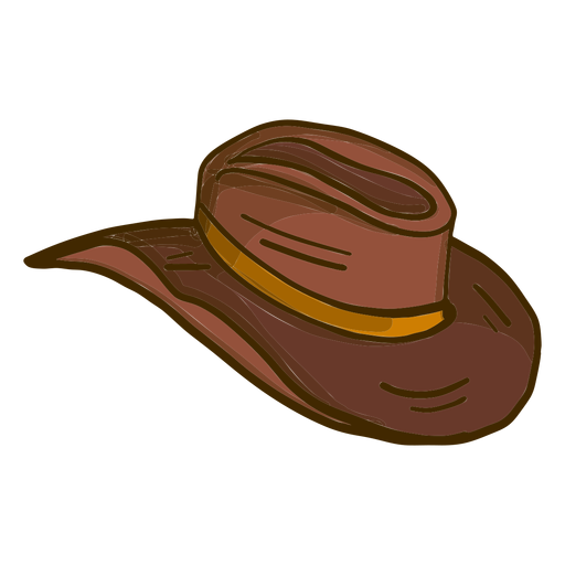 Cowboy Hat Cartoon PNG & SVG Design For TShirts