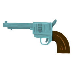 Cowboy revolver gun PNG Design Transparent PNG
