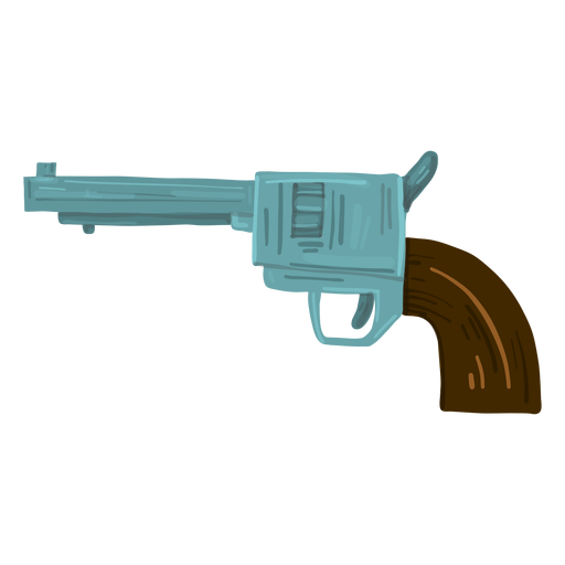 Cowboy revolver gun PNG Design