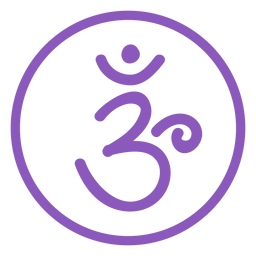 Crown chakra line icon PNG Design